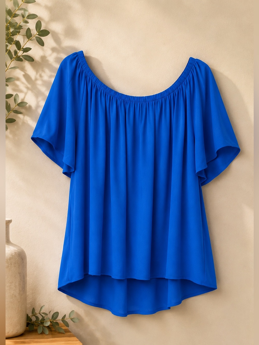 Vince Camuto Royal Blue Flowy Blouse L